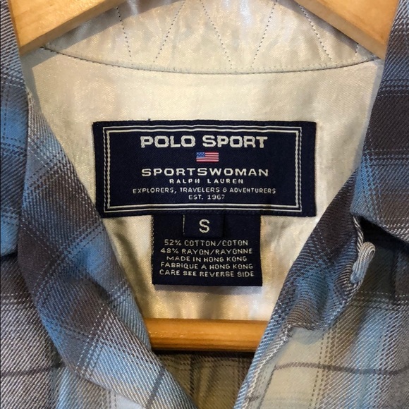 Vintage Ralph Lauren plaid tartan pocket relaxed flannel long sleeve button down - Picture 3 of 9